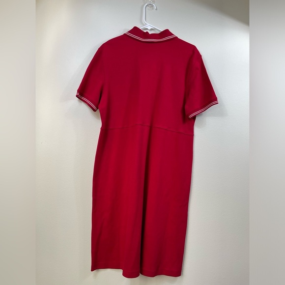 Red Polo Dress by Talbots Cotton Work Summer Size XL - Picture 9 of 14